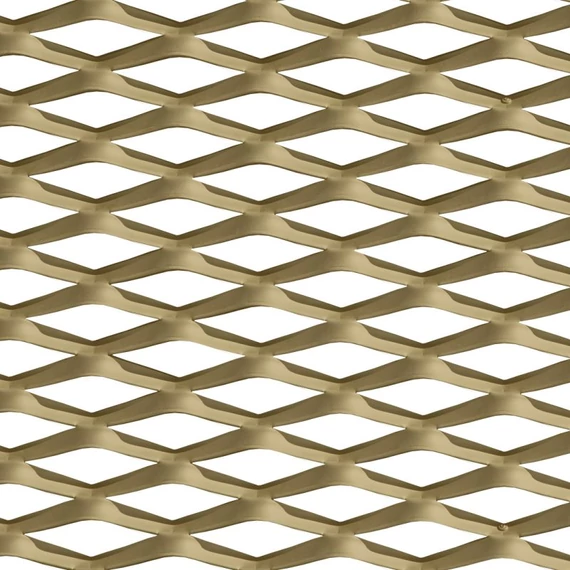 Sárgaréz expandált lemezek 6x3x0,8x0,5 1000x2000m