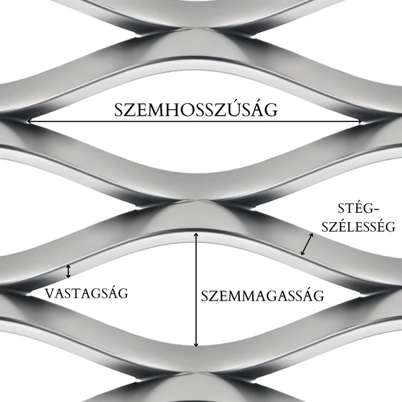 Szénacél DC01 expandált lemez 6x3x0,8x0,5 1000x2000m