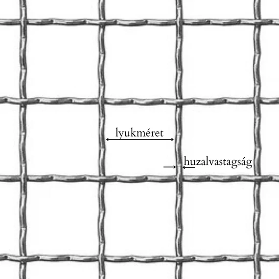 HULLÁMRÁCS / 60x60 / 6 mm / 2000x4000 mm / Acél
